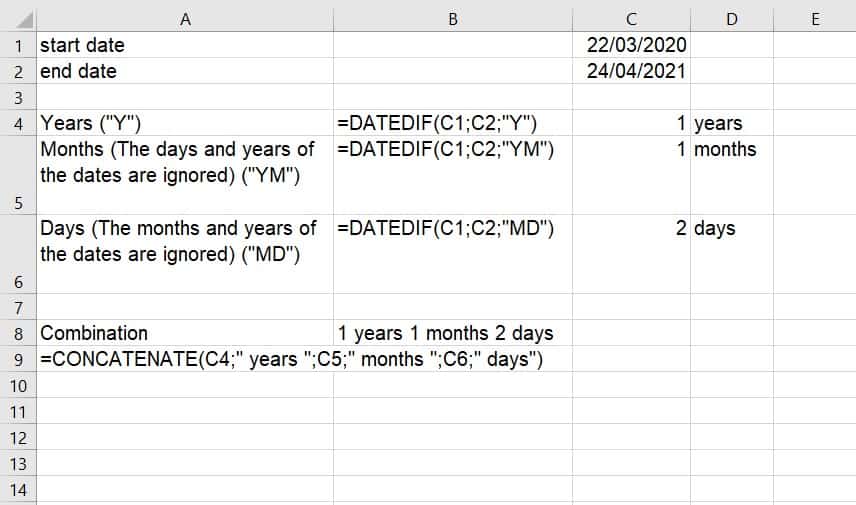 How to Calculate Age Using DATEDIF Function in Excel